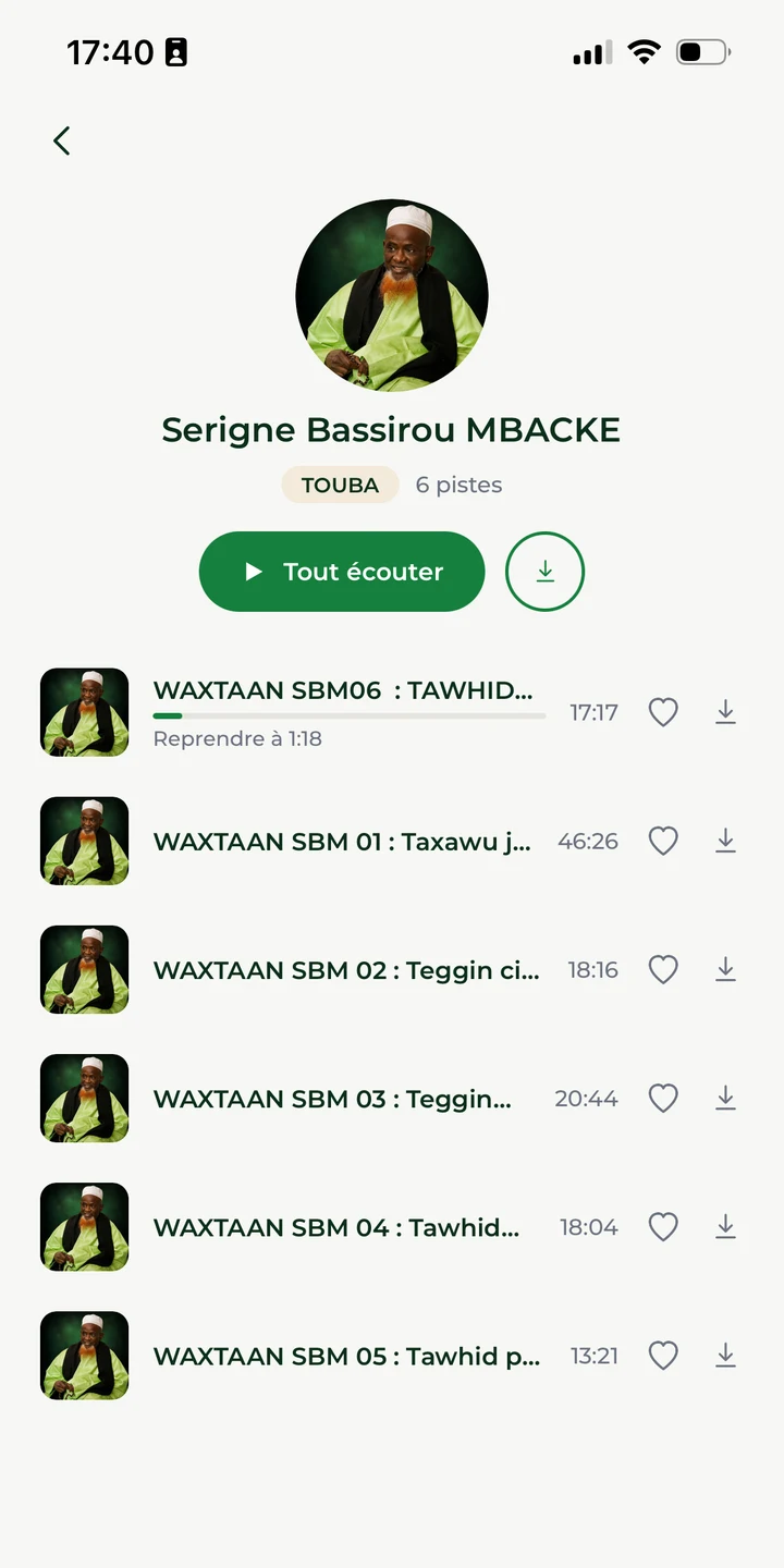 Toutes les pistes d’un auteur